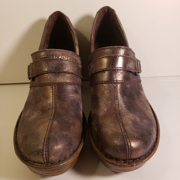 Born Womens Haddon Metallica Gray Mules 8M - Picture 7 of 15